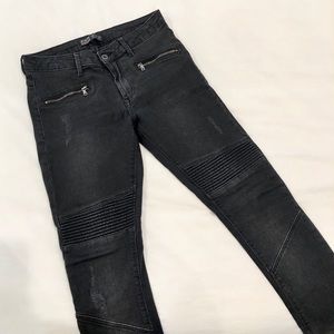 Zara Skinny Fit Biker Jeans